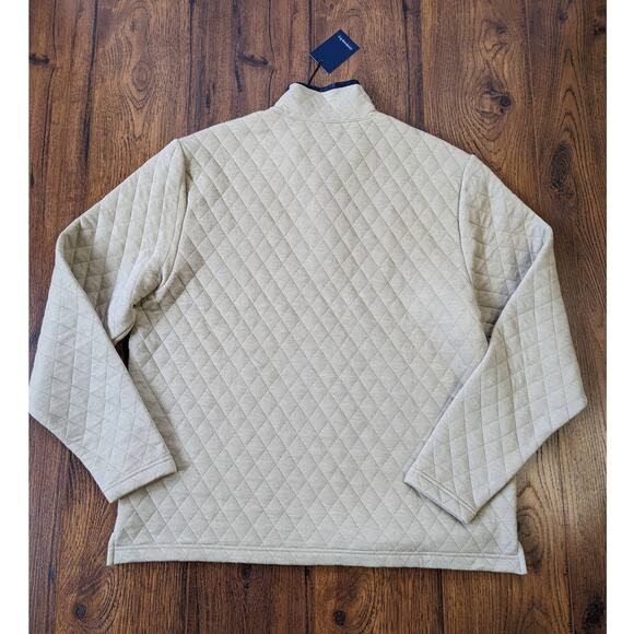 NWT Crown & Ivy Quilted Stand Collar Pullover L - Picture 5 of 8